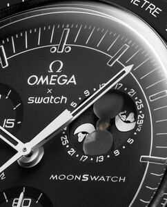 Snoopy x OMEGA x Swatch BIOCERAMIC MoonSwatch Mission To The Moonphase Black スヌーピー × オメガ × スウォッチ