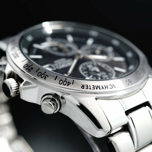 1円～ 1スタ セイコー 正規品 海外モデル SEIKO 逆輸入 タキメーター 新品 1/20秒 クロノグラフ 腕時計 メンズ激レア入手困難 100m防水の画像3