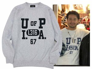 1 jpy ~80s Heavyweight U of P I. A. Logo Another Heaven/ hole The -hebn new goods unused / regular goods sweat / Fujiwara . Rebirth we b size L