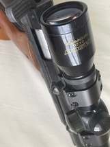 マルゼン APS-1 ドミネーター　実銃用ターゲットグリップ　tasco製ピストルスコープ付き　木製グリップ_画像3