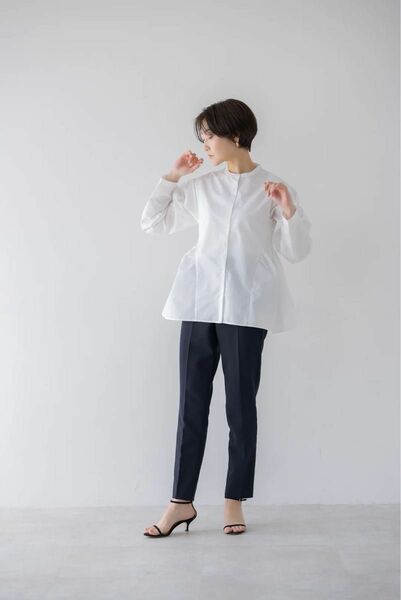 regleamサイドギャザーブラウス｜SIDE GATHER BLOUSE