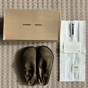 JIL SANDER x BIRKENSTOCK berlin olive 40 ジルサンダー ビルケンシュトック 付属品完備 ルーシー ルーク メイヤーの画像1