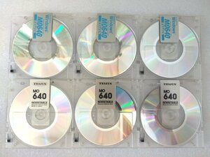 TEIJIN（帝人）製MOディスク 640MB 6枚 (中古品、初期化済、ケース無し）