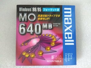[ нераспечатанный ]MO диск 640MB 1 листов (maxell производства )