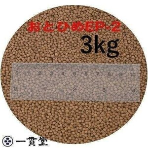 おとひめEP2(約1.9～約2.0mm) 3kg(500g×6袋) 沈降性(沈下性) 日清丸紅飼料 金魚 アロワナ 肉食魚に