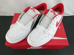 NIKE AIR JORDAN 1 RETRO LOW OG White and University Red CZ0790-161 ナイキ ホワイト レッド 27.0cm 未使用品