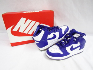 NIKE WMNS DUNK HIGH ナイキ ダンク VARSITY PURPLE DC5382-100 バーシティパープル 26.0cm BOX有り 中古品 ★130229