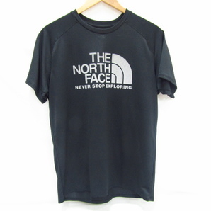 THE NORTH FACE ザ ノースフェイス GTDロゴクルーTシャツ ドライTシャツ クロ アウトドアウェア NT12092 中古品 ★100286の画像1