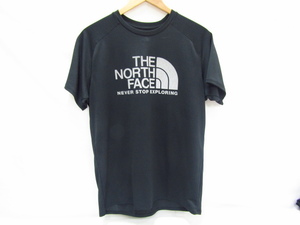 THE NORTH FACE ザ ノースフェイス GTDロゴクルーTシャツ ドライTシャツ クロ アウトドアウェア NT12092 中古品 ★100286