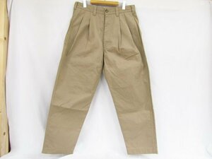 IS-NESS イズネス ワークパンツ ボトムス チノパン ベージュ ストレート セレクト デザイナーズ AH WIDE PANT ワイドパンツ 中古品 ★5265