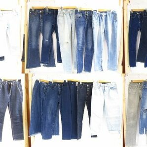 デニム ボトム レディース 30点 LEVI'S EDWIN GrbA GU 他 まとめ売り 大量 ■5056の画像1