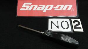 <22036> Snap-on Snap-on plus screwdriver No2 old grip that time thing USA