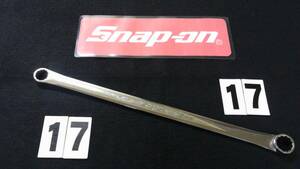 ＜15046＞　スナップオン 　Snap-on 　超ロングストレートメガネ　XDHFM1719　フラットボックスレンチ0°　USA　美品