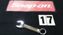 ＜15046＞　スナップオン 　Snap-on 　ショートコンビレンチ　OXIM17B　USA　超美品_画像1