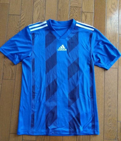 アディダス 半袖Tシャツ サッカー ブルー