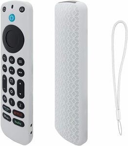 ◆ Fire TV Stick Alexa対応音声認識リモコン Pro 専用　リモコンケース　リモコンカバー　白