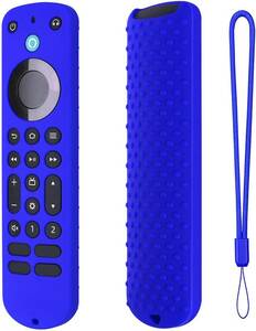 ★送料無料★Fire TV Stick Alexa対応音声認識リモコン Pro (2022年発売)　専用リモコンカバー リモコンケース　青