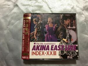 ⑭中森明菜　East LIVE INDEX ⅩⅩⅢ CD イーストライヴインデックス23 24K GOLD