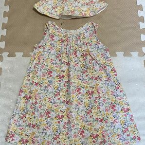 キッズ ノースリーブ ワンピース 女の子 Uniqlo Airism 帽子 セット 2-3歳