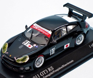 PMA MINICHAMPS 1/43 ポルシェ 911 GT3 RS #91 エッセ・ル・マン 2005 山岸 日の丸 Porsche Essais du Mans #91 Yamagishi ミニチャンプス