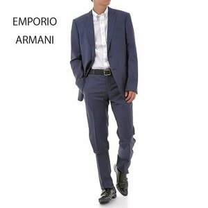 新品 EMPORIO ARMANI / エンポリオ アルマーニ スーツ ロングタイプ ブルーグレー 50(W1VMEB-W1508-921-L-BG50)