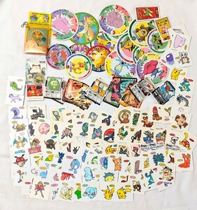 人気 ポケモン ポケモンパン デコキャラ シール 大量 まとめ売り ピカチュウ リザードン ミュウ 周年 メンコ 他 第一パン マイナーシール