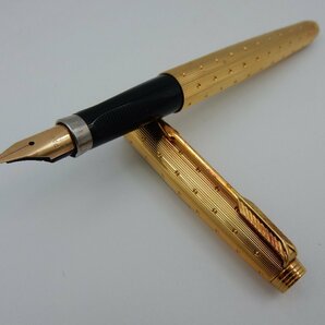 美品 PARKER パーカー 75 バルレー 万年筆 14Kペン先 ゴールド M 4の画像1