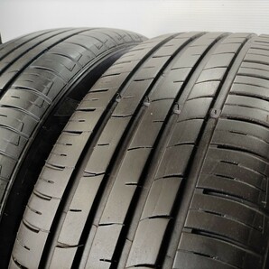 ◆M-342◆205/55R16 MINERVA RADIAL F209 21年製 中古社外ホイール付き夏スタイヤ4本セット オーリス カムリ リーフ アベニールなどの画像7