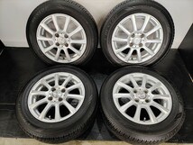 ◆M-79◆175/65R14 ダンロップ EC202 22年製 中古社外ホイール付き夏タイヤ4本セット アクア カローラ フィットなど_画像1