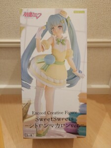 初音ミク SweetSweets シトロンマカロン Exc∞d Creative Figure Ver フィギュア プライズ 新品 未開封 箱付き 1円スタート 最新 A