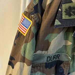 ミリタリージャケット ウッドランド ARMY 米軍実物 カモ柄 迷彩 サイズL ビックサイズ アウトドア アメリカ古着の画像3