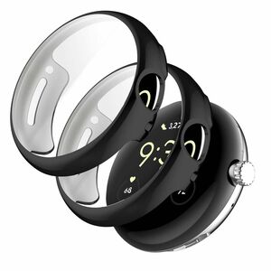 Google Pixel Watch2/Pixel Watch ケース　黒 全面保護　2セット