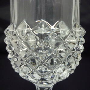 ▼クリスタルダルク ワイングラス 直径約5.5cm×高さ19.3cm 6個 CRISTAL D'ARQUES ※ジャンク品 ■80の画像5