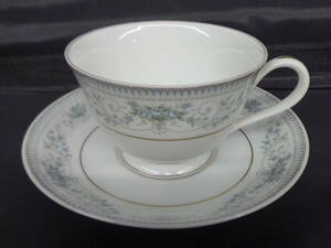 ▼カップ&ソーサー ノリタケ Noritake 1客 直径カップ約9cm/持手2.3cm×高さ6cm 受け皿約14.5cm×高さ2cm ※ジャンク品 ■60