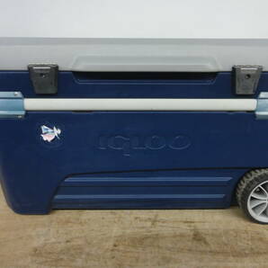 ♪ IgLoo イグルー MAXCOLD GLIDE 110QT 104L キャスター付き 大型 クーラーボックス サイズ約：93×46×50㎝ ※現状品 ■２００の画像1