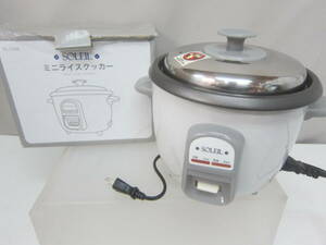*3) Mini rice cooker * soleil [ Mini rice cooker /SL-1048] 3..., capacity 0.6L box equipped, instructions none * use impression present condition goods #80