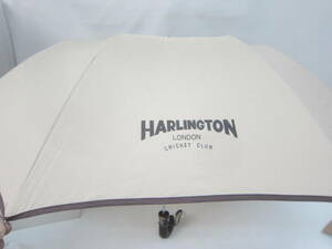 ★折りたたみ傘・CRICKEP CLUB「HARLINGTON」 55㎝　アーモンドカラー　※長期保管現状品■60