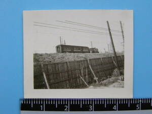 (J52)140 写真 古写真 電車 鉄道 鉄道写真 横浜 横浜市電 昭和25年4月4日 生麦車庫 路面電車