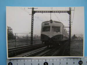 (J52)603 写真 古写真 電車 鉄道 鉄道写真 昭和34年5月5日 酒匂川鉄橋 はがれた跡が薄くなっています
