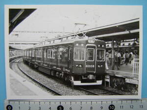 (J52)721 写真 古写真 電車 鉄道 鉄道写真 阪急 阪急電鉄 6008 昭和60年5月25日 十三駅