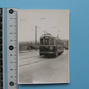 (J52)764 写真 古写真 電車 鉄道 鉄道写真 都電 東京都電 8系統 1289 昭和25年4月11日 中目黒 はがれた跡が薄くなっていますの画像1