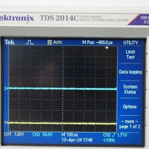 [NZ][D4045610] Tektronix テクトロニクス TDS2014C デジタルストレージオシロスコープ 100MHz 2GS/s TPP0201ケーブル2本、元箱付きの画像6