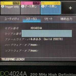 [QS][D4038512] TELEDYNE LECROY テレダイン レクロイ HDO4024A 200MHz デジタルオシロスコープ Core i3-6100 3.70GHz RAM 8.00GBの画像4