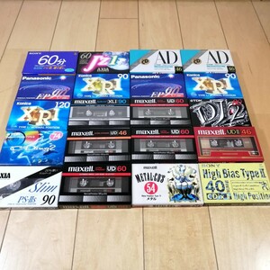 新品　未開封!!　maxell　AXIA　TDK　SONY　Konica　Panasonic　メタル　ハイポジ　ノーマルカセットテープ　20本セット!!　