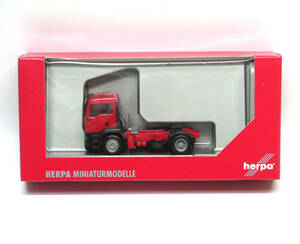  Herpa 1/87 MAN TGA M 2 axis rigid tractor red 