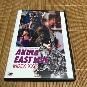 中森明菜「AKINA EAST LIVE 」 DVD