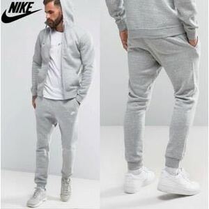  regular goods [ sweat ZIP Parker + jogger pants ] Nike M size gray 