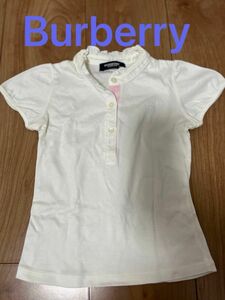 バーバリー　90cm ボタンシャツ　ブラウス　フォーマル　綿100% 半袖ポロシャツ