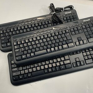 【未検査品】Microsoft Wired Keyboard 3個セット [Etc]の画像1