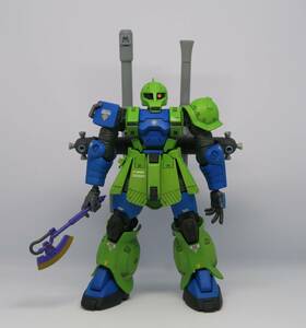 難あり　中古品　HG　1/144　MS-05B　ザクI　旧ザク 　(機動戦士ガンダム サンダーボルト)　旧ザク塗装　完成品　ガンプラ